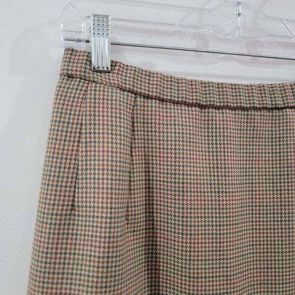 Vintage Pendleton Womens Maxi Skirt Size 10 Houndstooth Wool Academia Old Money - Picture 3 of 7